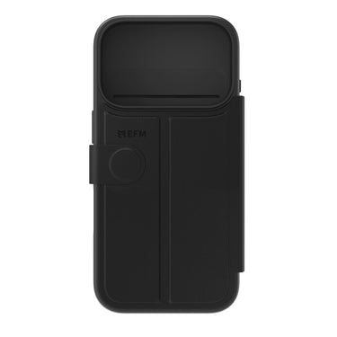 EFM Venice Wallet Case for iPhone 17 Pro - Black